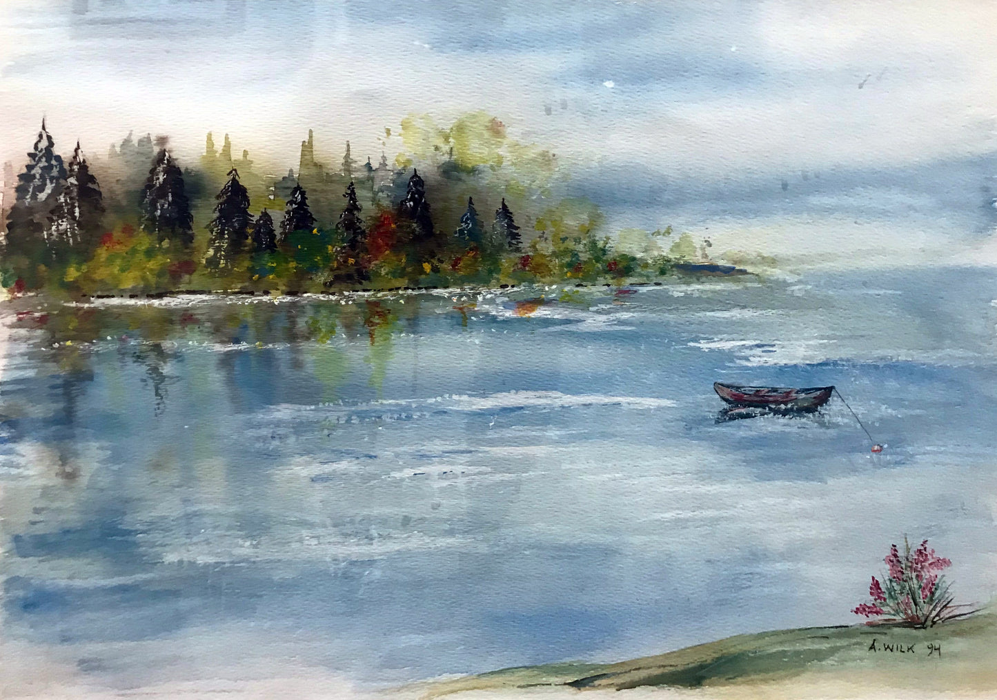 Alice Rieder Wilkerson — Misty Morning Lake