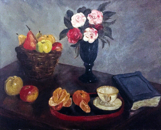 Alice Rieder Wilkerson — Still Life with Fruit and Camellias